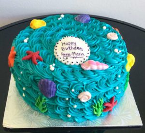 "Under the Sea" theme Birthday cake