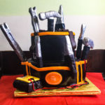 Electrican's Tool Kit Sculpted Birthday Cake