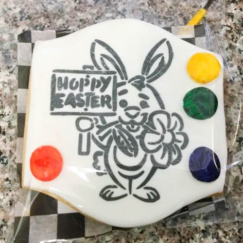 Paint your own easter cookie (bunny)