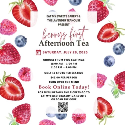 Eat My Sweets Bakery & The Lavender Teahouse Present Berrys First Afternoon Tea